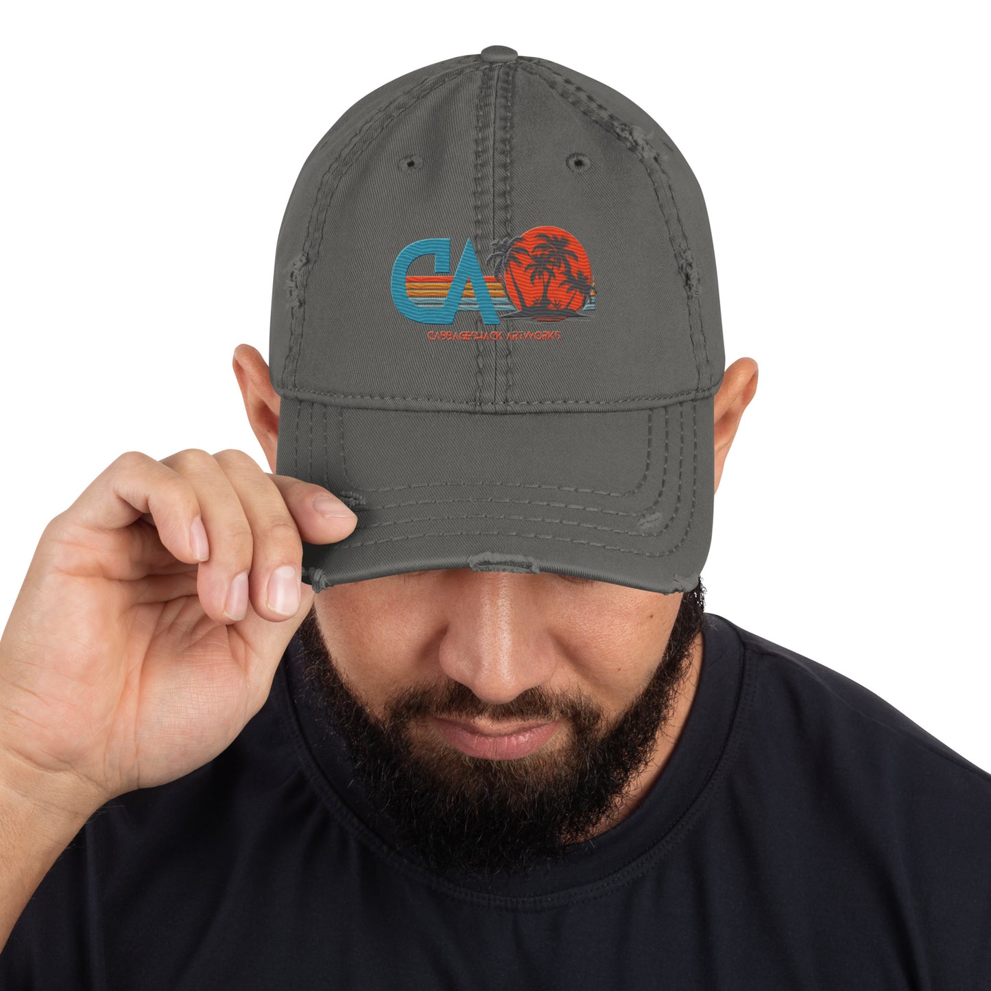 Cabbageshack Island Distressed Dad Hat