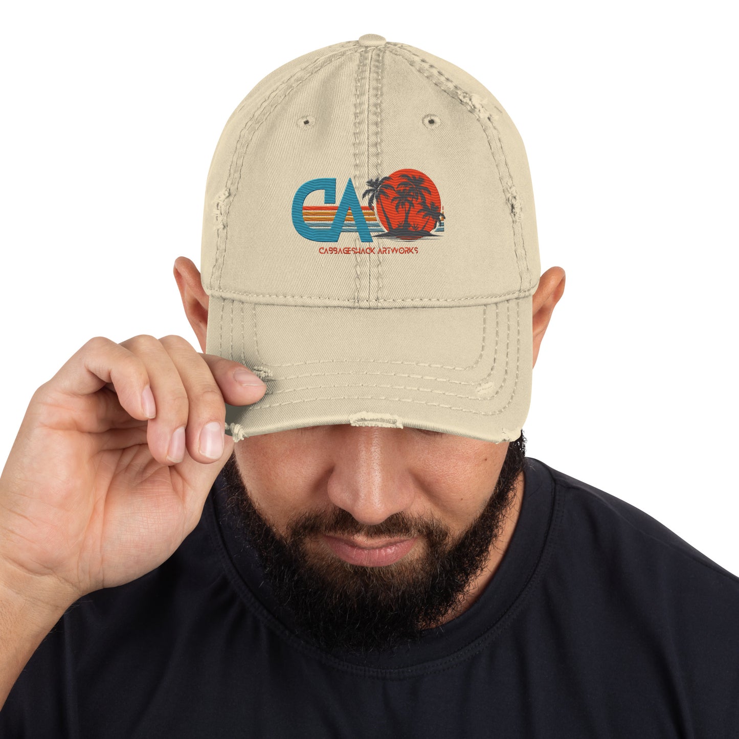 Cabbageshack Island Distressed Dad Hat